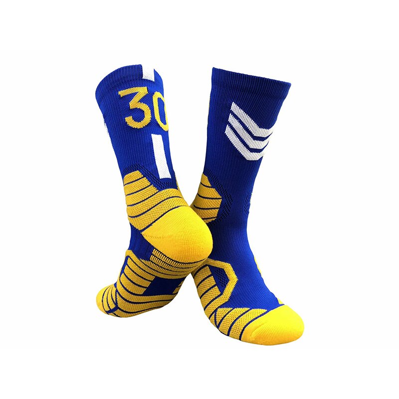 QIWN Super Star number Basketball Socks Sports Training Socks Non-slip Skateboard Durable Towel Bottom Socks