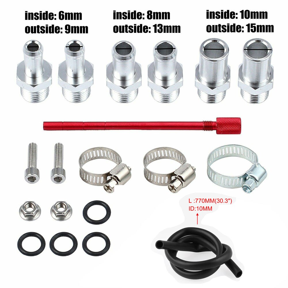 Bil aluminium reservoar drivstoff tank oljefangst universell oljeseparator beholder reservoar lufting sylinder filter sett occ 025