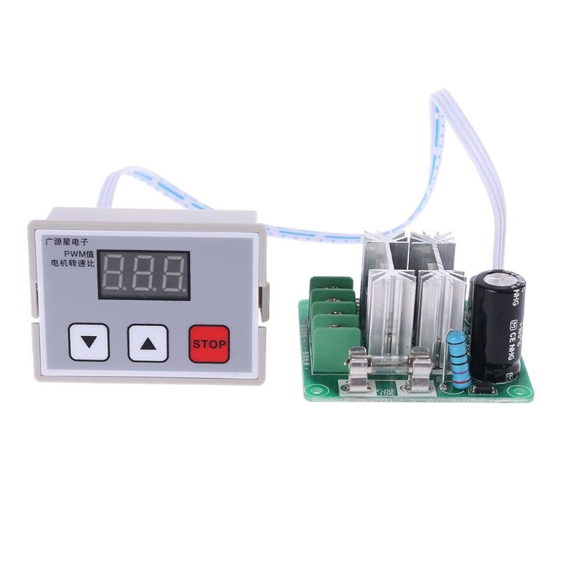PWM DC Motor Speed Controller, 12V/24V/36V Regulator Potentiometer Overload Protector Motor Speed Control Board 15a