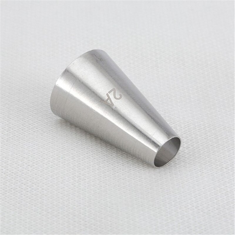 # 2A Round Cake Nozzles Pastry Tips Cup Cake Cream Decorating Tool Stainless Steel Cupcake Cookie Piping Nozzle DIY