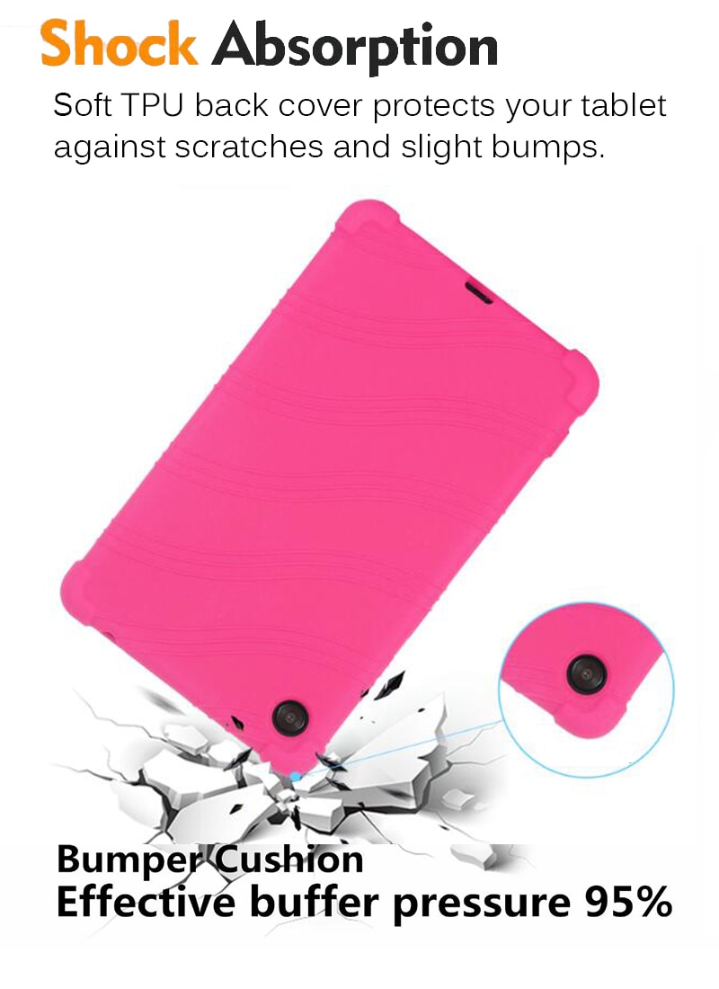 Étui en Silicone pour Lenovo Tab M7 7.0 pouces TB-7305F TB-7305X TB-7305i Tablette Souple Housse de Support Funda Coquille pour Les Enfants