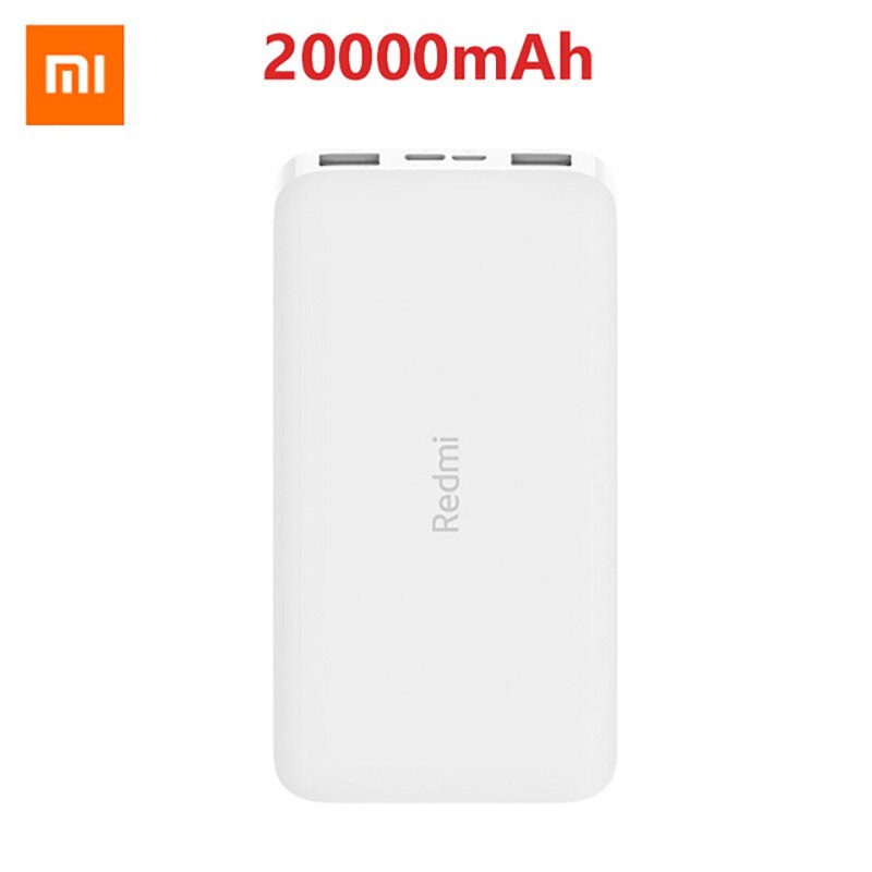 Nuovo Xiaomi Redmi Accumulatori e caricabatterie di riserva 20000mAh di Potere del Caricatore Portatile di Alimentazione Dual USB USB-C A due vie di Ricarica Rapida Della Batteria Esterna: 20000mAh