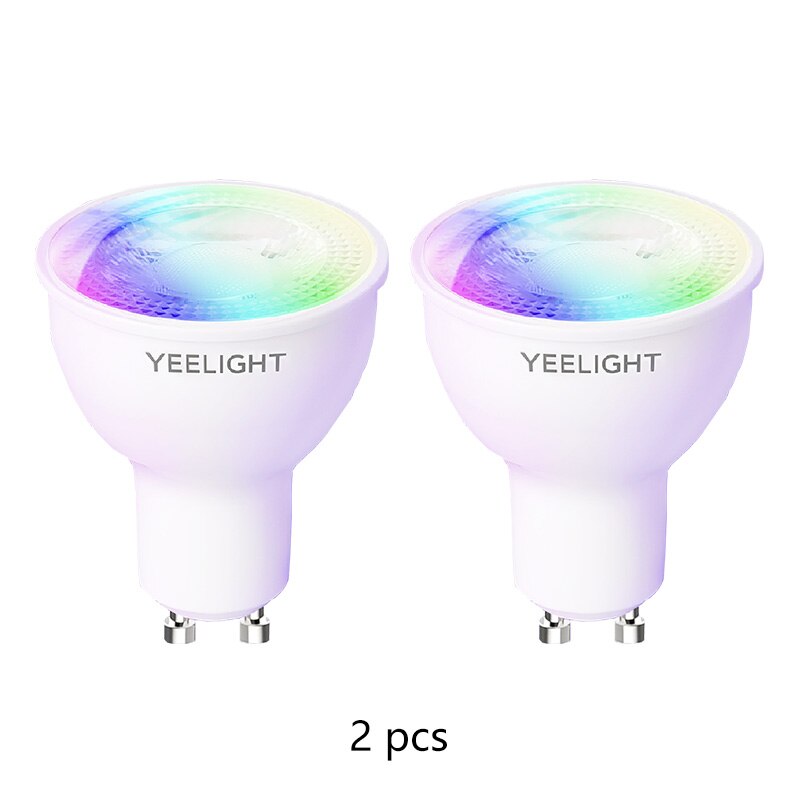 Yeelight GU10 Lamp Dimbaar/Kleurrijke Smart Led Lamp 350 Lumen Werken Met Google Assistent Alexa: 2PCS Colorful