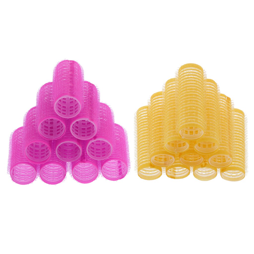 20 Pieces Plastic Hair Curlers Hair Curlers Pony Roller Hairdresser
