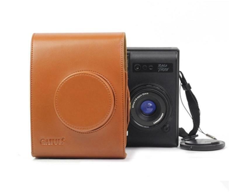 Lederen Camera Tas Voor Lomography Lomo' Instant Automat Bruin