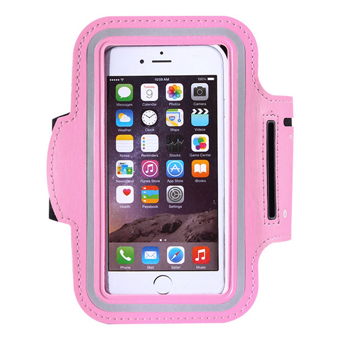 Impermeabile Universale Brassard Corsa e Jogging Palestra Cassa del Bracciale di Sport Del Telefono Mobile della Fascia di Braccio Del Sacchetto Del Supporto per il iPhone 6 7 8 Smartphone: 5.5 inch pink