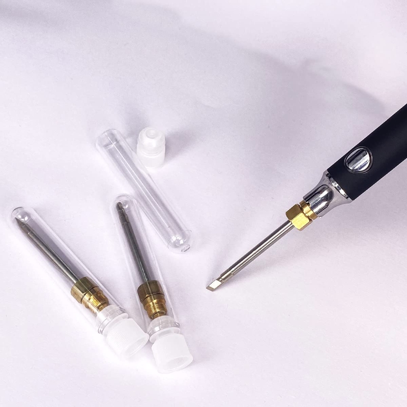 A0KE Convenient USB Wireless Soldering Iron Tip 510 Interface Soldering Iron Tip 8w Pointed Horseshoe Knife-Tip Soldering Tip