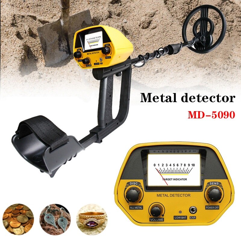 MD-5090 Metal Detector Underground Gold Detector MD-5090 Metal Length Adjustable Treasure Hunter Circuit Metal gold Detectors