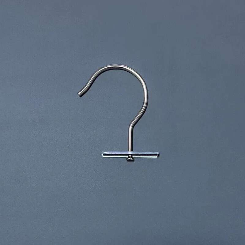 50pcs/lot Sample Header Card Hooks Large Heavy Duty Metal Head Hangers Slide Insert Textile Material Fabric Hook