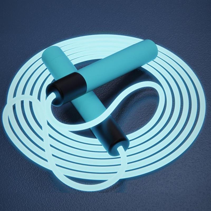 2,8 m Einstellbare Nacht Leuchtende Springseil Leucht springen Seile ÜSpund LED Licht hoch draussen Fitness Ausbildung Sport Liefert: Blau hell