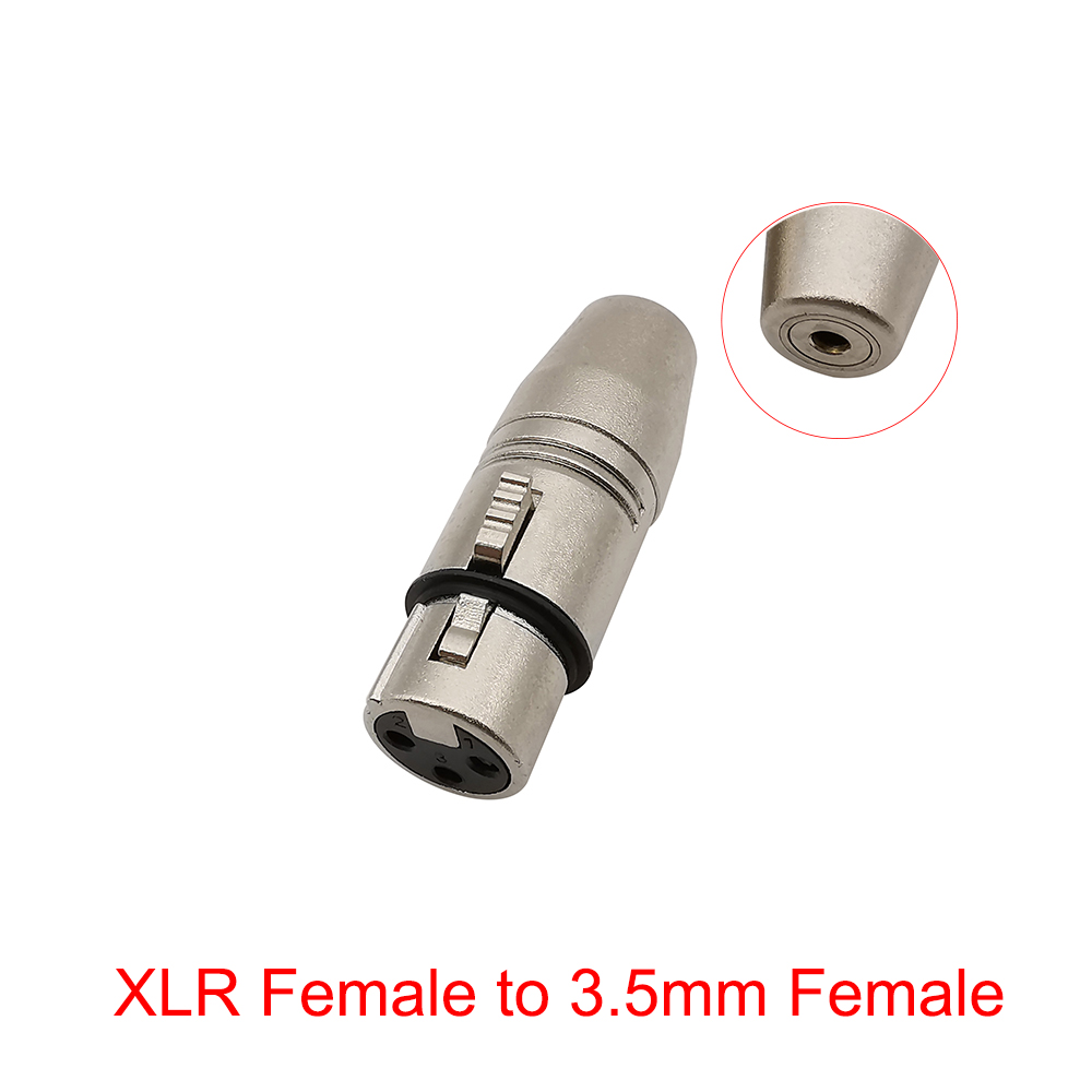 1 Stücke 3,5mm zu XLR 3 Stift Weiblich Männlich Audio- Adapter Konverter Stecker Für Mikrofon Lautsprecher: Armee Grün