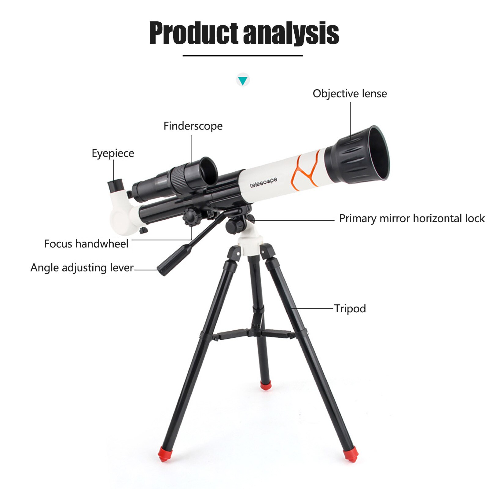 high-definition astronomical telescope high travel outdoor observation telescope with portable tripod