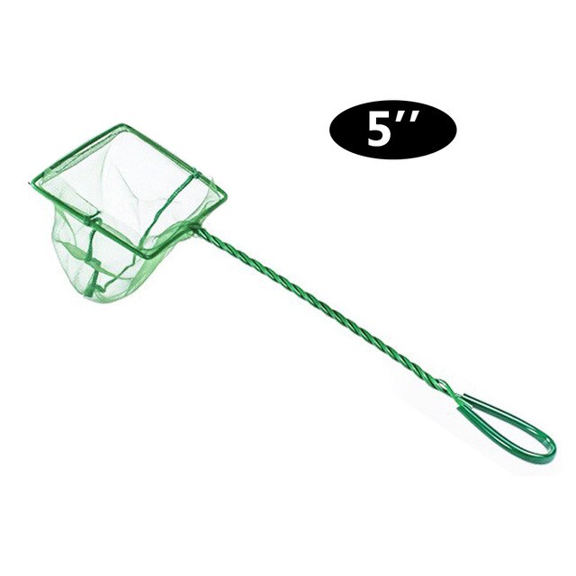 Mini Adjustable Fish Tank Catch Net Stainless Steel Shrimp Scoop Fish Scoop Round Square Pocket Shrimp Catching Nets