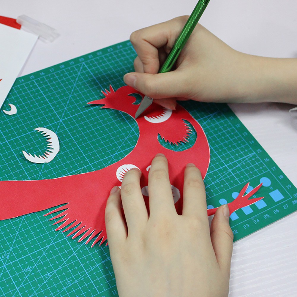 41PCS Craft Scalpel Multifunction Blade Cutter Carving Blade 40 Blade+1 Carving Handle Mobile Phone PCB DIY Repair Hand Tools