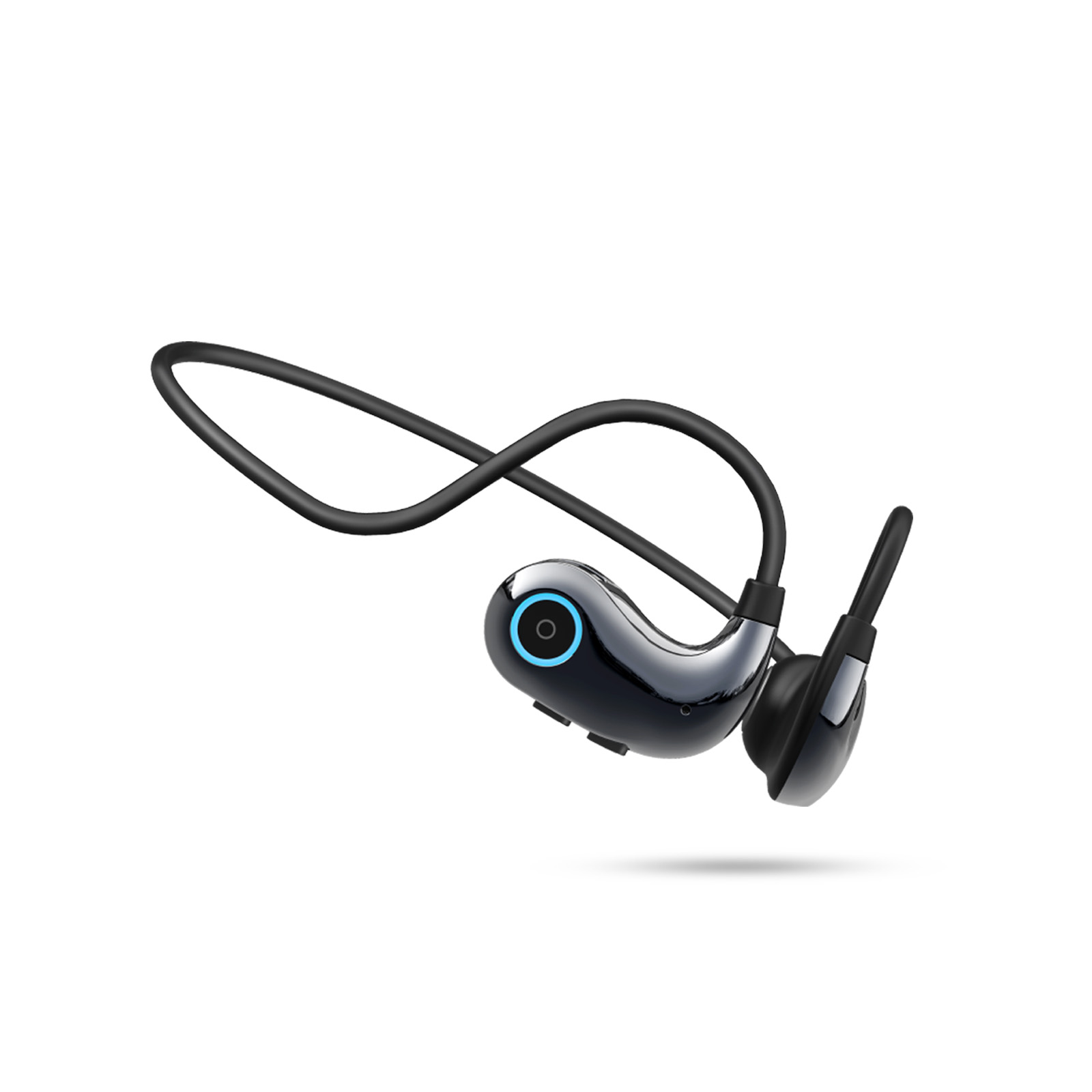 Bezprzewodowe słuchawki Bluetooth 5.4 sportowe redukcja szumów słuchawki z otwartym tyłem Mikrofon HD można podłączyć 2 urządzenia w tym samym czasie: Czerwony