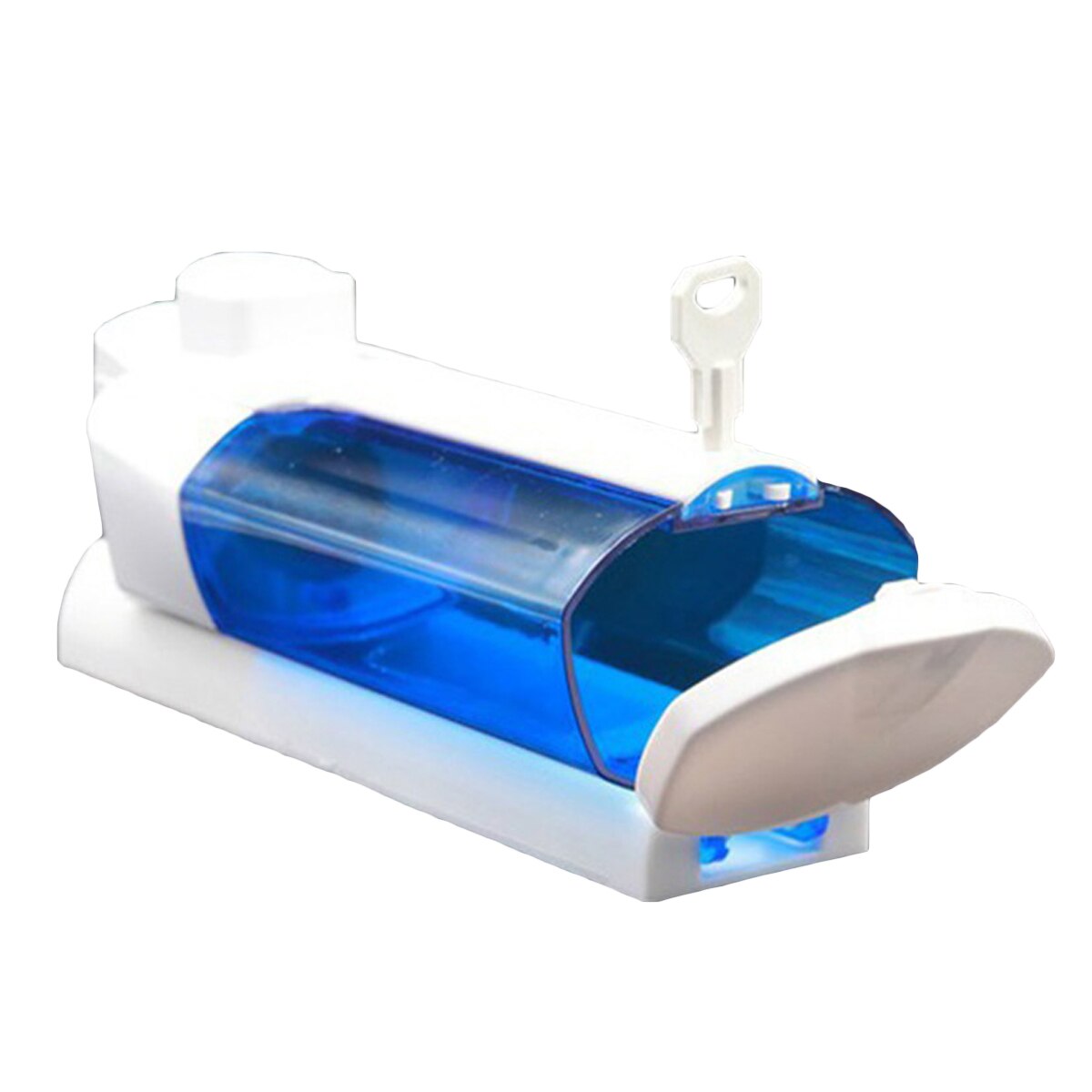 700ML Wall Mounted Soap Dispenser Shower Shampoo Soap Dispenser for Bathroom Kitchen Toilet( Blue/White)