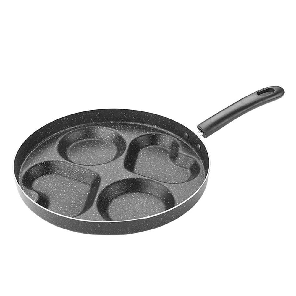 4- -reikäinen maifan-kivi nelireikäinen munakaspannu mini tarttumaton munapannu kokkarepannu aamiainen rakkaussydänmuotissa paistettu tarttumaton kananmunapannu: 28cm