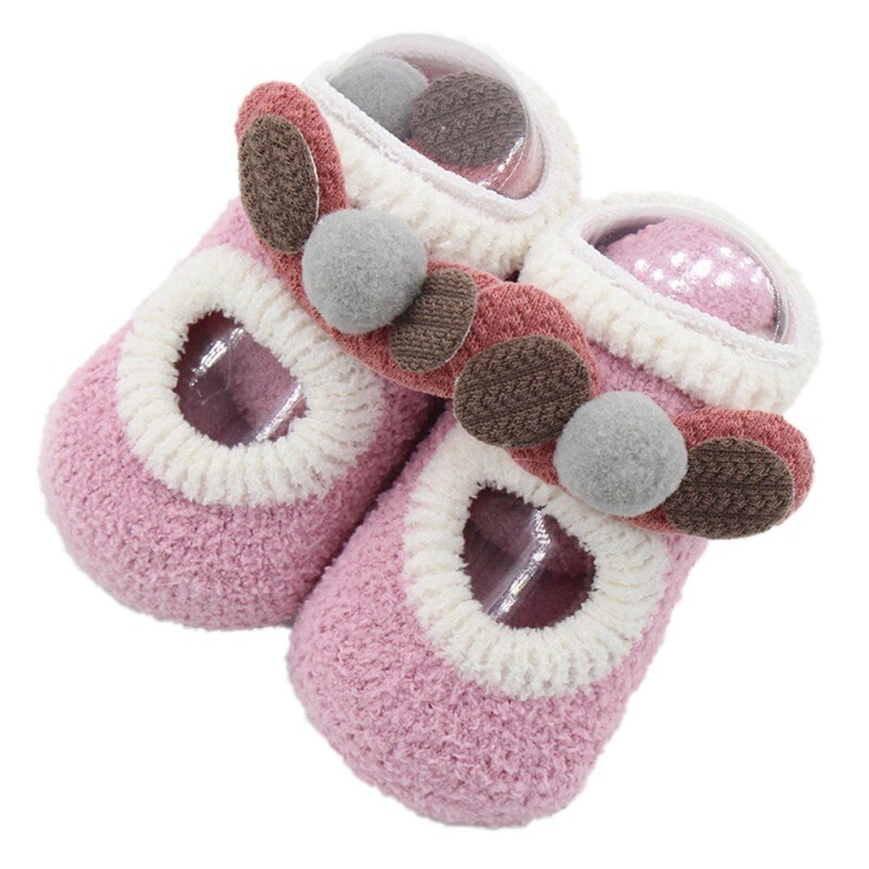 Baby Boys Girls Floor Socks Children Socks Autumn Winter Infant Newborn Cartoon Non-slip Soft Warm Boots: QZ