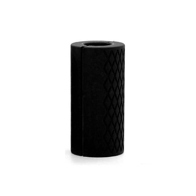 1 mancuernas gruesas, agarres de mancuerna, tirador de barra, soporte de levantamiento de pesas, almohadilla protectora antideslizante de silicona para la construcción del cuerpo: Gris