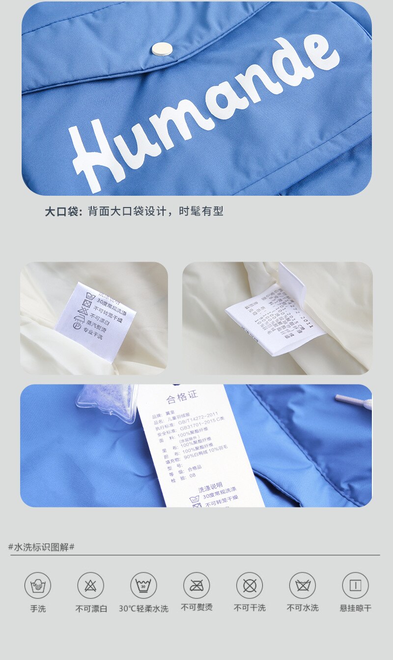 Chaqueta acolchada de plumón con dibujos animados para niño y niña, conjuntos sólidos cortos para bebé, ropa para niño niña
