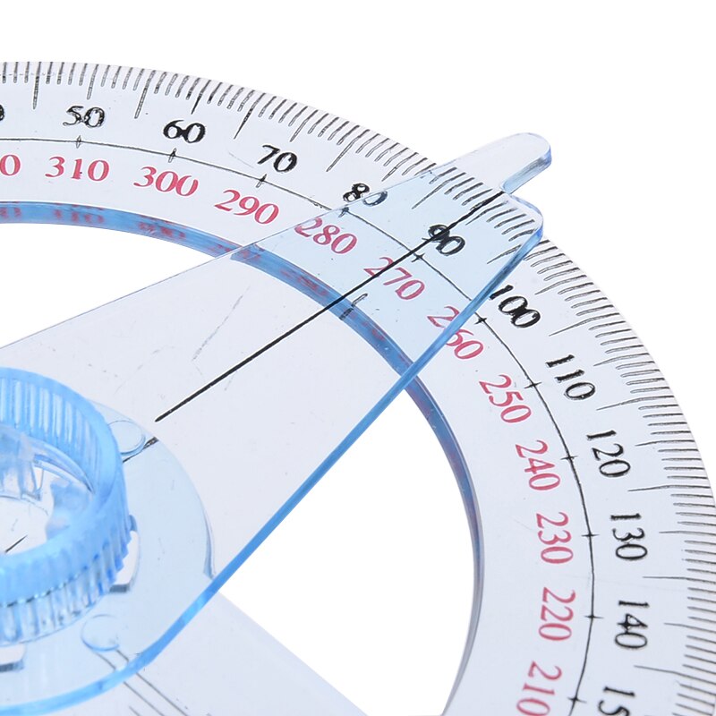 360 Degree Pointer Protractor Rulers Angle Measure Circular Protractor 10cm Diameter For School Office Supplies Protractors