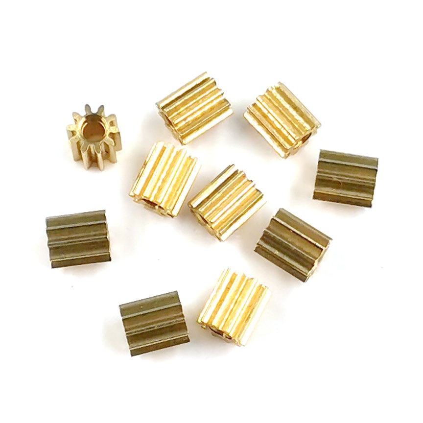 101A 0.25M pignon 10 dents 3mm OD mécanique petit module engrenage métal cuivre trou 1mm Match serré
