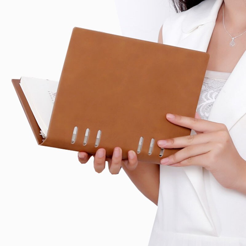 A5 a6 läderfodral spiral anteckningsbok ringpärm indexavdelare kortfyllare prick dagbok agenda planerare tillbehör bullet journal