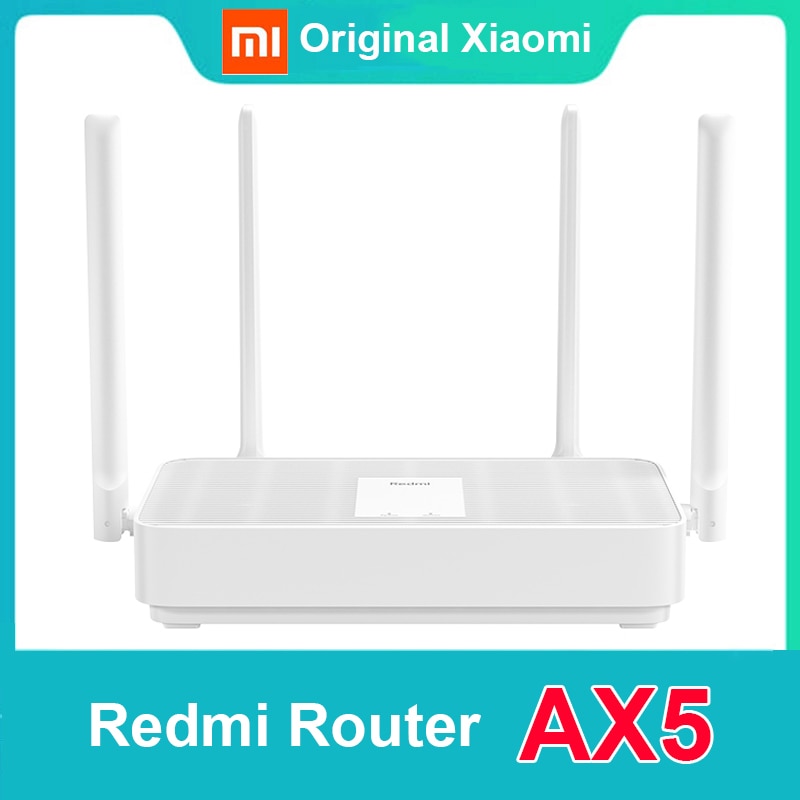 Xiaomi Redmi Router AX5 2.4G/5.0GHz 256M WiFi 6 Mesh Gigabit Dual-Band Wireless WiFi Repeater 4 High Gain Antennas Router