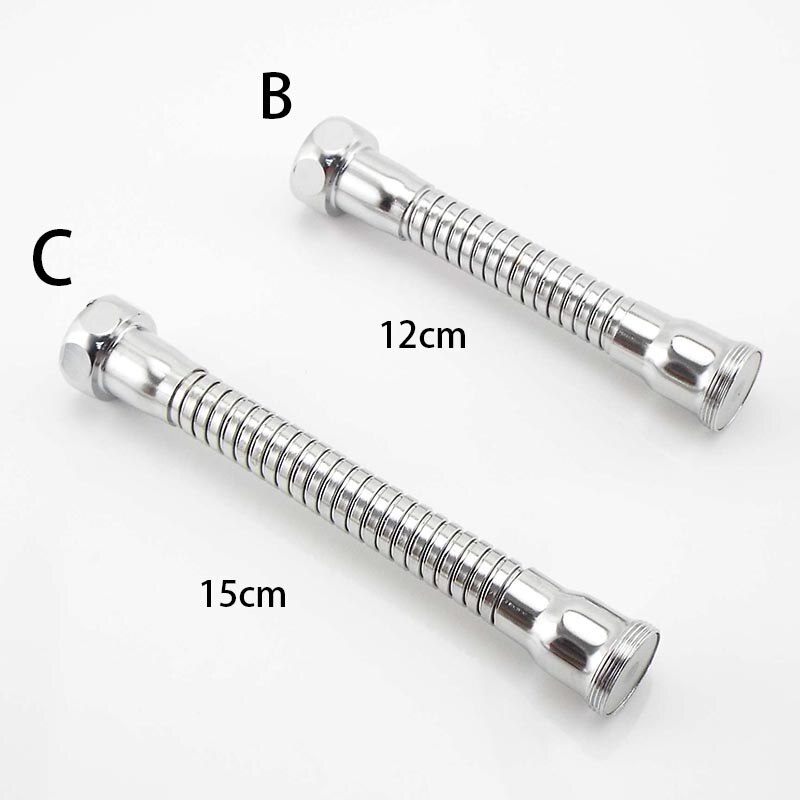 12Cm 15Cm Keuken Kraan Buis Waterbesparende Keuken Tap Extension Slang Water Kraan Aanpassing Kraan Accessoires Rvs