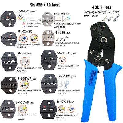 Crimping Tool Kit Multitool Engineering Ratchet Terminal Crimping Tool Crimping Tool+Screwdriver+Wire Stripper hand tools set