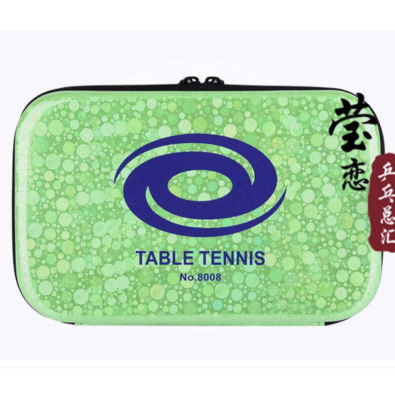 Original yinhe table tennis racket case 8008 hard case ping pong racket case: green
