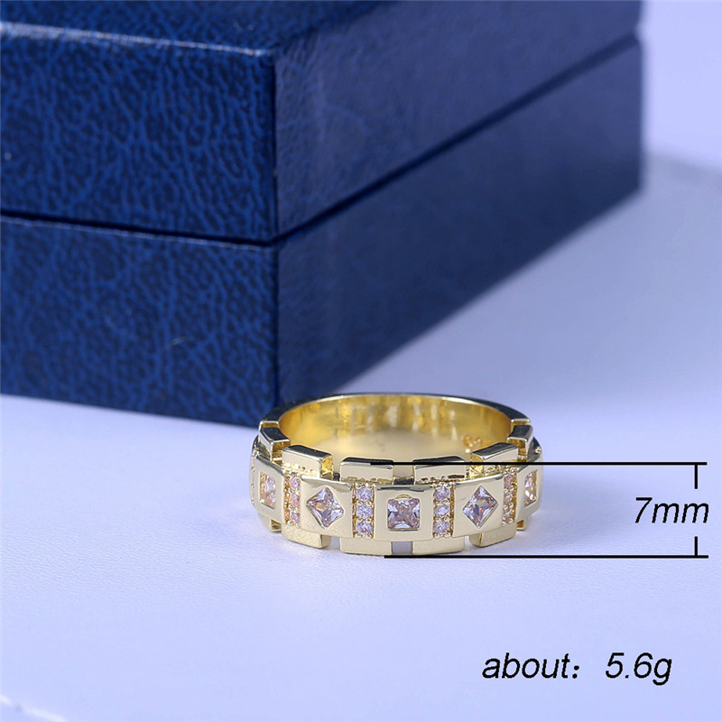 Luxe 925 Zilveren AAA Zircon Stone Ring Mannelijke Vrouwelijke Goud Kleur Wedding Band Sieraden Belofte Ringen Voor Mannen en Vrouwen