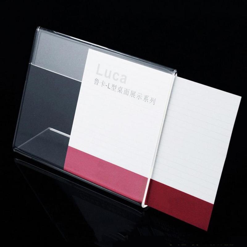 Clear Acrylic Sign Display Stand Table Name Tag Menu Holder Adversting Cards Container Hooder Office