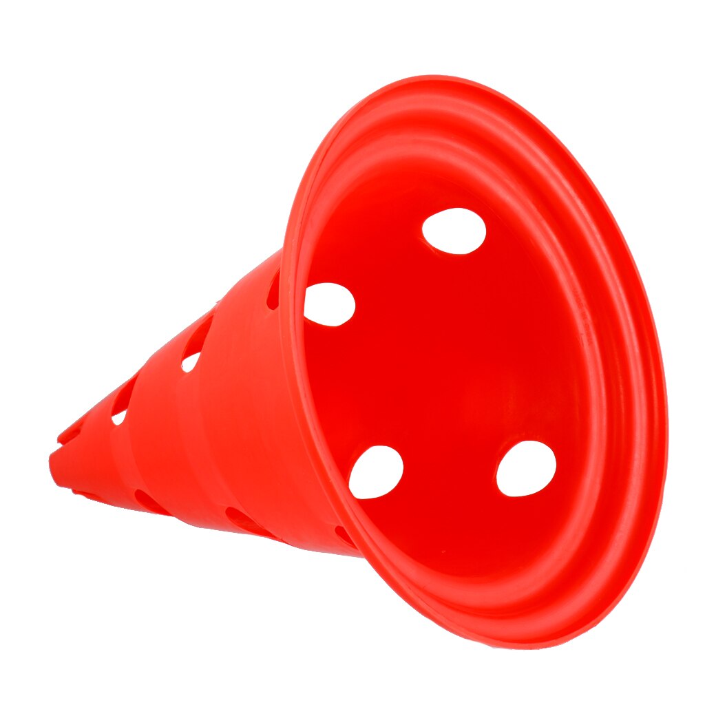 5 x Traffic Marker Hole Cones Hockey Football Rugby Sports Training Tool Red