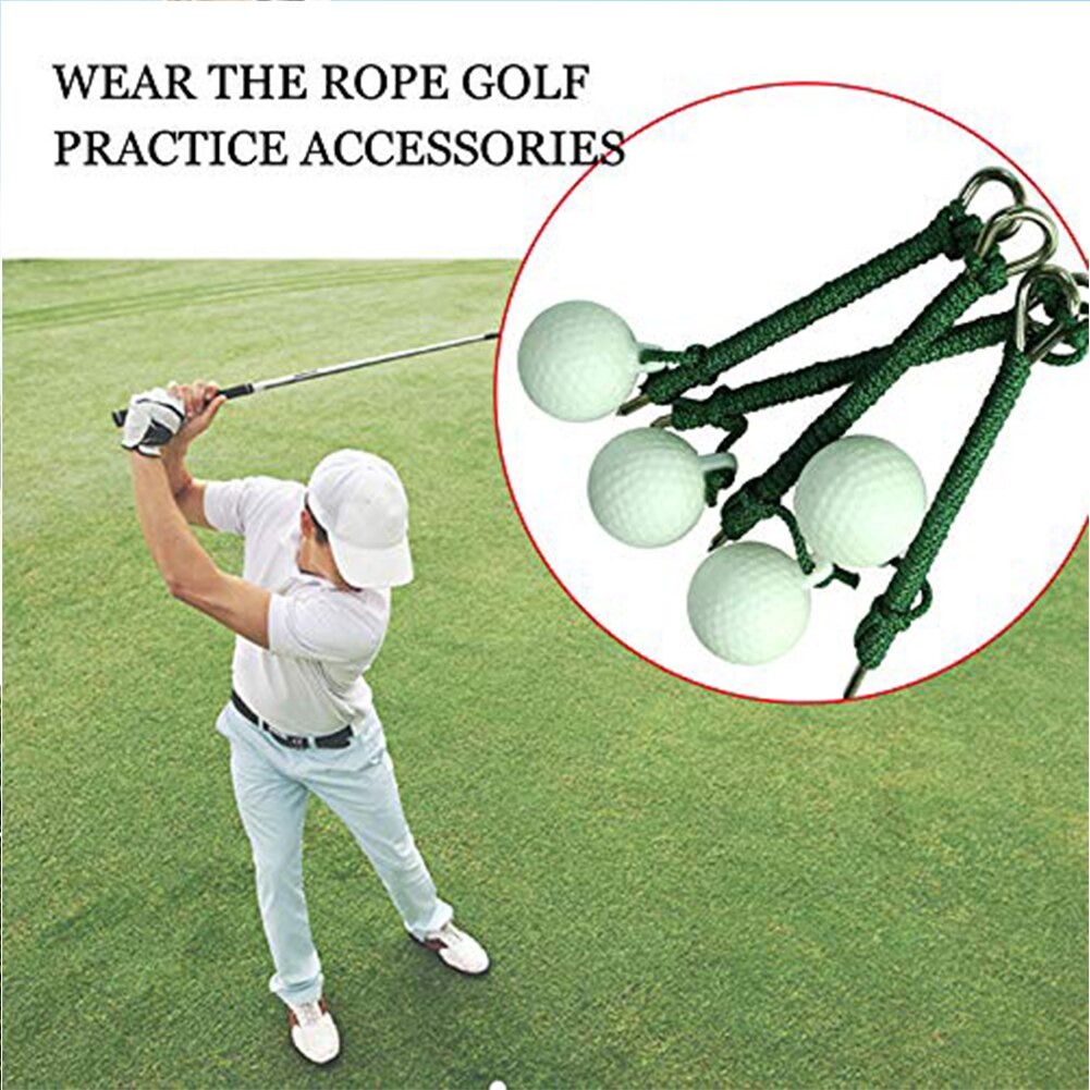 Accessory Plastic Sport Shot Outdoor Practical Swing Training Aids Beginners Hit Durable Practice Golf Ball With Rope