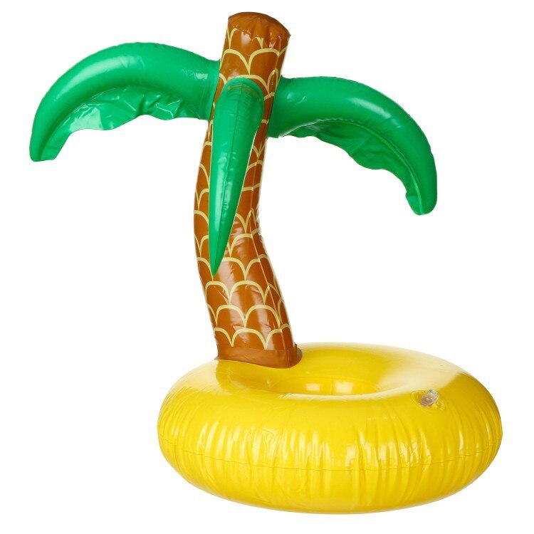 Supporto di Tazza gonfiabile unicorno fenicottero bere titolare Piscina Galleggiante Piscina di Balneazione Giocattolo Ciambella ananas festa sbarra Sottobicchieri: grande coconut tree