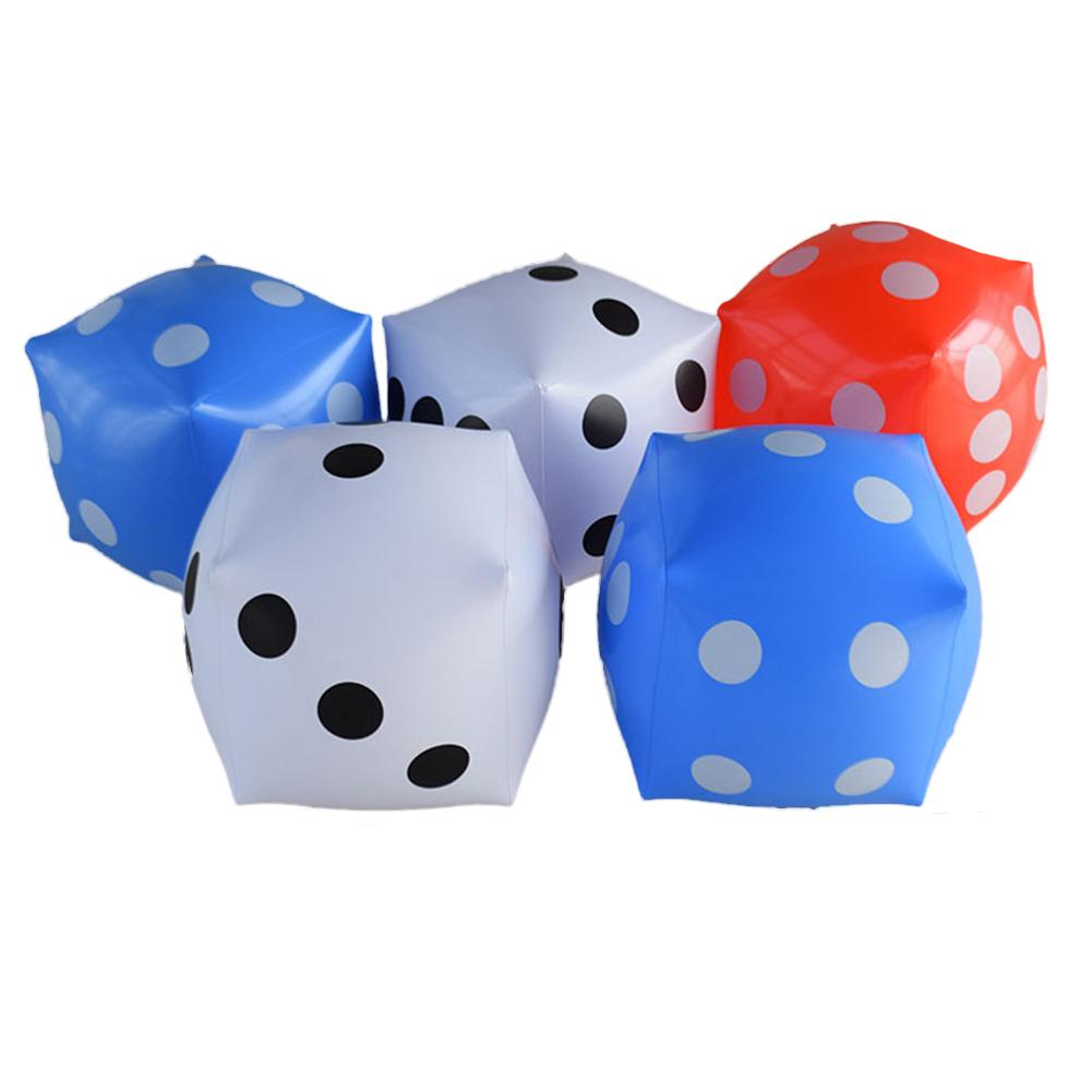 12- inch opblaasbare dobbelstenen party spel dobbelstenen oversized zwembad speelgoed familie vriend party spel zwembad speelgoed