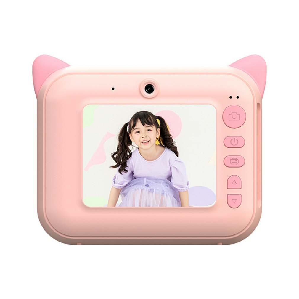 Kinder Kamera Instant Druck Kamera 2,4 zoll 1080P Kinder Digital Kamera Für Kinder Beste Geburtstag Für mädchen Junge: Rosa / with 32G memory