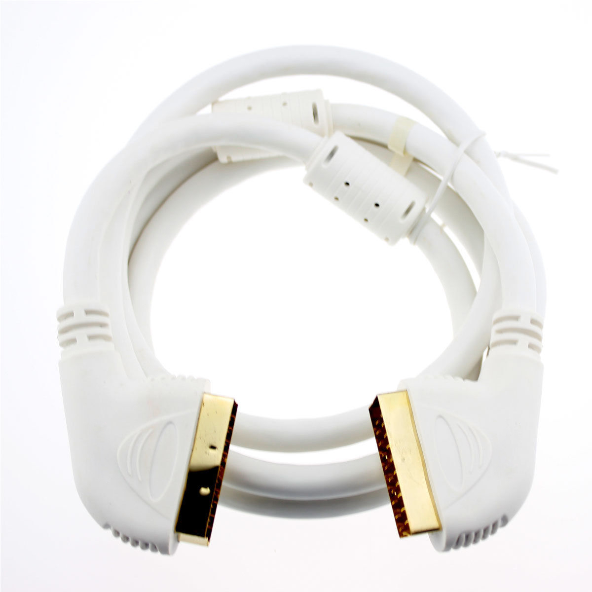 Scart Lead Fully Wired 21-PIN Scart Cable Male to Male Cable Scart for Scart to HDMI converter TV DVD SKY VIDEO Scart CABLE: WHITE