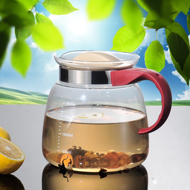 Straight Fire Pot Heat Resistant Glass Boiling Teapot Electric Pottery Furnace Glass Boiling Pot