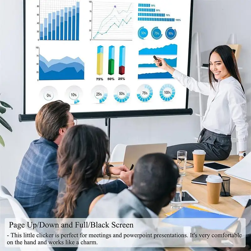 2.4 ghz trådlös powerpoint-penna presentationsklickare usb-fjärrkontroll vändbar presentationspekare ppt-bildmatningspennor