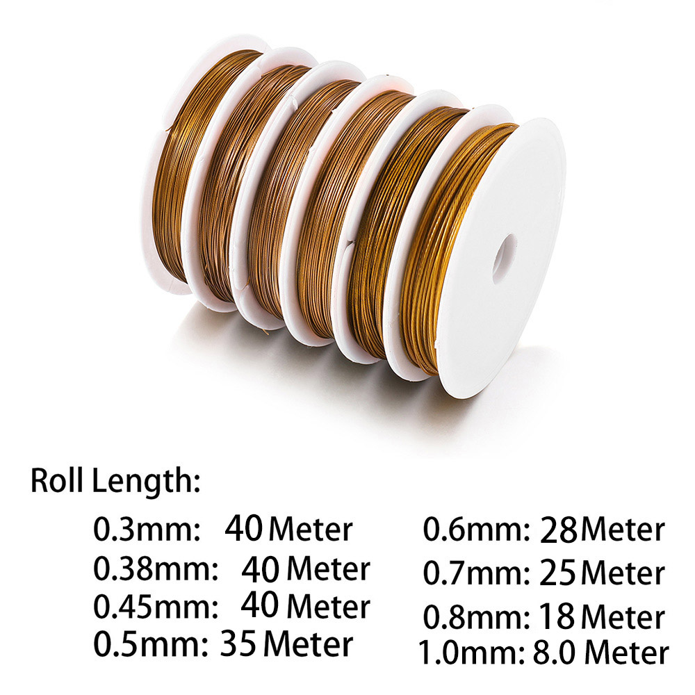 1 rolka/partia 0.3-0.8mm Anti-bite odporne na zużycie silna linia ze stali nierdzewnej Tiger Tail żyłka do nawlekania koralików dla DIY tworzenia biżuterii znalezienie