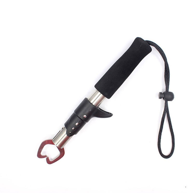 NOEBY Stainless Steel fish Gripper Fish Lip Control with Weight Scale & Ruler Fishing Tool Carp Fishing Clamp Clip Tackles: QBLYQ-L