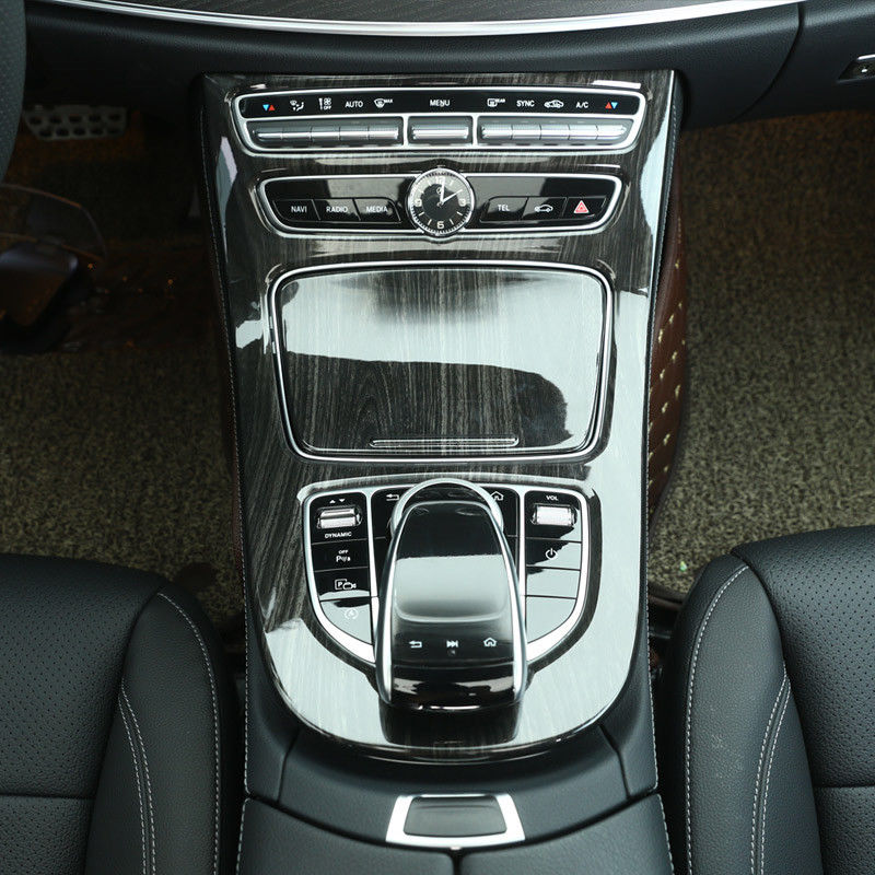2 stk/sæt cover sort panel træ konsol til mercedes benz e-klasse grain  w213 holdbar