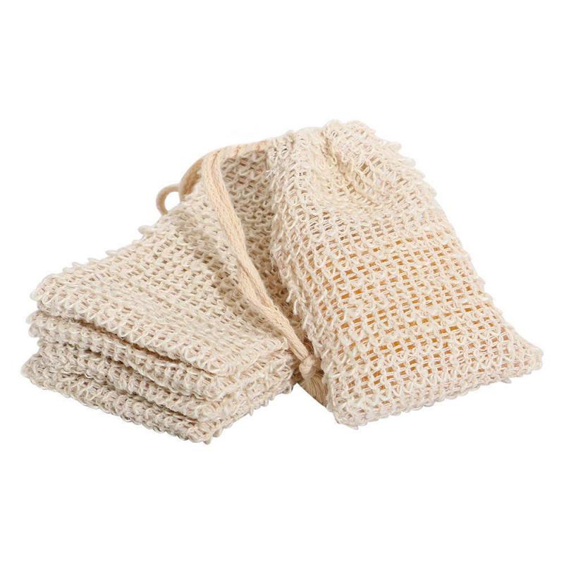 Foaming Net Soap Bag Natural Soft Exfoliating Mesh Soap Bar Pouch Saver Holder Bag Bath Shower Soap Mesh Bag