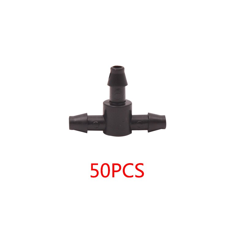 30M 50M DIY Automatic Micro Drip Irrigation System Garden Irrigation Spray Self Watering Kits with Adjustable Dripper: T connector