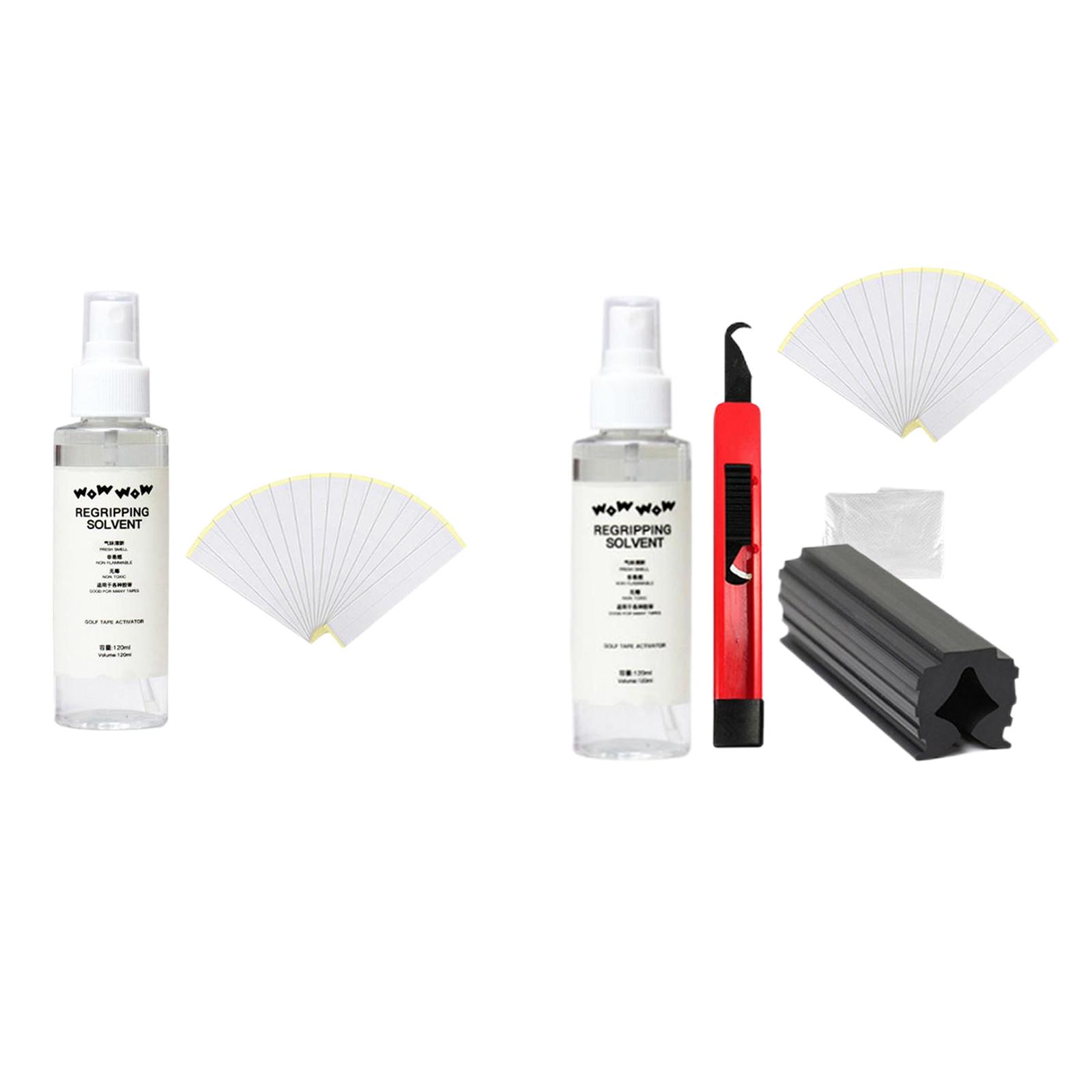 Golf Club Grip Kit Reparatur Spray Lösungsmittel Ersatz doppelseitiges Klebeband Werkzeugset