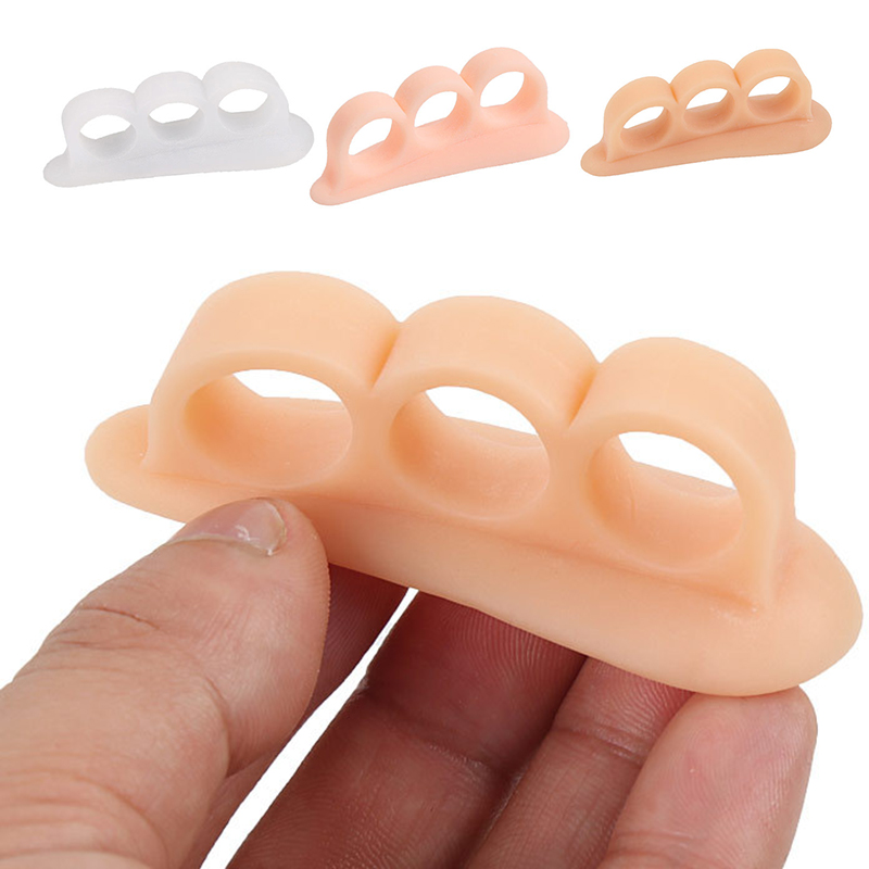 2Pcs=1Pair Toe Separators Spacer Straightening Silicone Gel Hammer Corrector for Curled Toes Hallux Valgus Feet Foot Care Tools