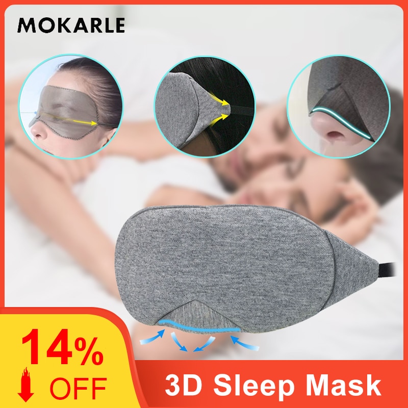 3D Slaap Masker Ademend Eye Cover Snelle Slapen Oogmasker Nacht Masker Vrouwen Mannen Zachte Draagbare Blinddoek Reizen Slaapmasker