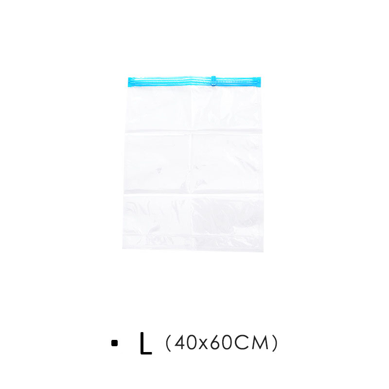 1 pc Clothes Bag Vacuum Storage Bags Hand Rolling Clothing Plastic Compression Packing Sacks Travel Space Saver Bags for Luggage: 40X60CM